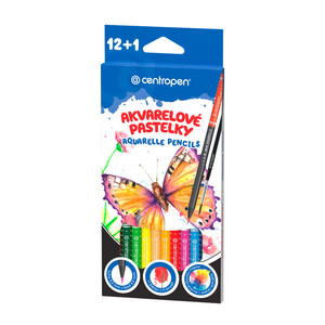 Akvarelové pastelky 9523 Centropen, 12 ks