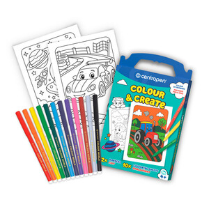Malování podle čísel Centropen 9350, fixy + omalovánka, pro kluky